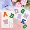 2.17 in Multicolor Self Adhesive Chenille Letter Patches 104 Pieces